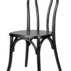 Bentwood Wood Black Restaurant Chair with Standard Square Seat by Chivari CBWB-ZG-T