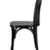 Bentwood Wood Black Restaurant Chair with Standard Square Seat by Chivari CBWB-ZG-T