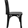 Bentwood Wood Black Restaurant Chair with Standard Square Seat by Chivari CBWB-ZG-T