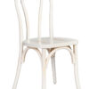 Bentwood Wood White Washed Restaurant Chair with Standard Square Seat by Chivari CBWW-ZG-T