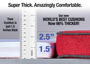 Compare the size of the World's Best Cushions