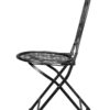 Barcelona Bistro Chair Black, with Round Seat and Back, by Chivari CBBMRB-AX-T