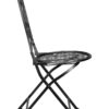 Barcelona Bistro Chair Black, with Round Seat and Back, by Chivari CBBMRB-AX-T