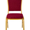 Burgundy Vinyl on Gold Frame Crown Banquet Chair CQCVBUG-ZF-T