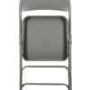 Grey Metal Folding Chair By Chivari CFMGR-CX-T