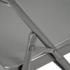 Grey Metal Folding Chair By Chivari CFMGR-CX-T Detail Shot