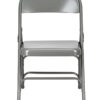 Grey Metal Folding Chair By Chivari CFMGR-CX-T