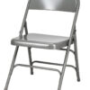 Grey Metal Folding Chair By Chivari CFMGR-CX-T