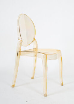 Gold Resin Oval Back Sophia Ghost Chair CGSRG-ZG-T