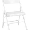 White Medal Folding Chair CFMW-CX-T