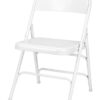 White Medal Folding Chair CFMW-CX-T