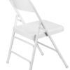 White Medal Folding Chair CFMW-CX-T