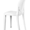 White Resin Oval Back Victoria Ghost Chair CGVRW-ZG-T