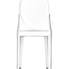 White Resin Oval Back Victoria Ghost Chair CGVRW-ZG-T