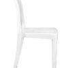 White Resin Oval Back Victoria Ghost Chair CGVRW-ZG-T