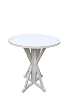 36" White Distressed Farm Cocktail Table