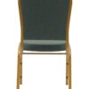 Green Fabric Pattern on Gold Frame Banquet Chair CQCFGRP-ZF-T