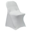 10-Pack White Spandex Folding Chair Cover 250gsm by Chivari SX-SPANXFCH-WHT-10