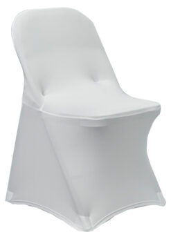 10-Pack White Spandex Folding Chair Cover 250gsm by Chivari SX-SPANXFCH-WHT-10