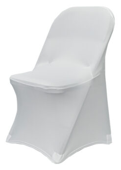 10-Pack White Spandex Folding Chair Cover 250gsm by Chivari SX-SPANXFCH-WHT-10