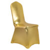 10-Pack Metallic Gold Spandex Chair Cover 250gsm by Chivari SX-SPANXCHA-MGLD-10