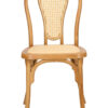 Natural Resin Bentwood Chair, Rattan Back and Seat by Chivari CBRN-RR-ZG-T