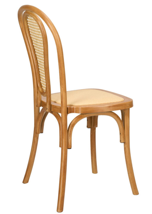 Natural Resin Bentwood Chair, Rattan Back and Seat by Chivari CBRN-RR-ZG-T