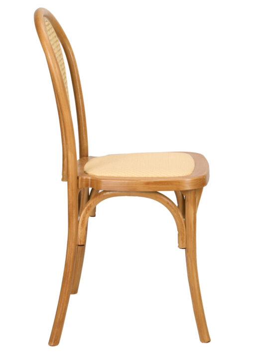 Natural Resin Bentwood Chair, Rattan Back and Seat by Chivari CBRN-RR-ZG-T