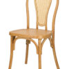 Natural Resin Bentwood Chair, Rattan Back CBRN-RN-ZG-T