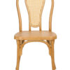 Natural Resin Bentwood Chair, Rattan Back CBRN-RN-ZG-T