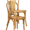 Natural Resin Bentwood Chair, Rattan Back CBRN-RN-ZG-T