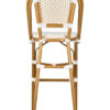 White and Beige French Bistro Barstool BBPWB-AX-T