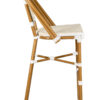 White and Beige French Bistro Barstool BBPWB-AX-T