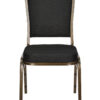 Black Vinyl on Gold Vein Frame Crown Banquet Chair by Chivari CQCVBU-ZF-T