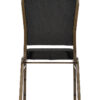 Black Fabric on Gold Vein Frame Crown Banquet Chair by Chivari CQCFBU-ZF-T