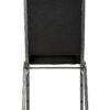 Black Fabric on Silver Vein Frame Square Banquet Chair by Chivari CQSFB-ZF-T