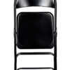 Black Metal Folding Chair by Chivari CFMBL-CX-T