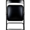 Black Metal Folding Chair by Chivari CFMBL-CX-T