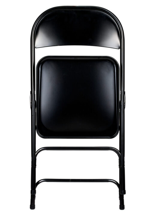 Black Metal Folding Chair by Chivari CFMBL-CX-T