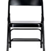 Black Metal Folding Chair by Chivari CFMBL-CX-T