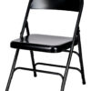 Black Metal Folding Chair by Chivari CFMBL-CX-T