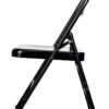 Black Metal Folding Chair by Chivari CFMBL-CX-T