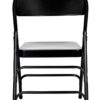 Black Metal Folding Chair by Chivari CFMBL-CX-T