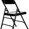 Black Metal Folding Chair by Chivari CFMBL-CX-T