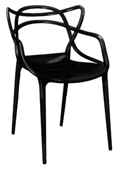 Black Resin Orbit Chair CSRB-ZG-T