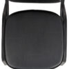 Black Vinyl on Black Frame Crown Banquet Chair by Chivari CQCVBB-ZF-T