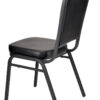 Black Vinyl on Black Frame Crown Banquet Chair by Chivari CQCVBB-ZF-T