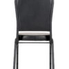 Black Vinyl on Black Frame Crown Banquet Chair by Chivari CQCVBB-ZF-T