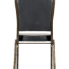 Black Vinyl on Gold Vein Frame Crown Banquet Chair by Chivari CQCVBU-ZF-T