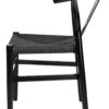 Black Wood Wishbone Chair with Black Rope Seat by Chivari CWHWBB-ZG-T